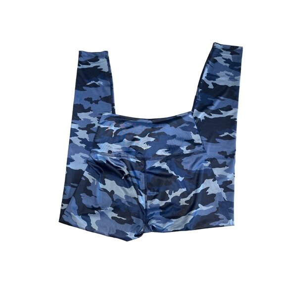 Beyond Yoga Camo Leggings Womens Medium Blue High Rise Skinny Workout Gym yoga - Picture 14 of 16